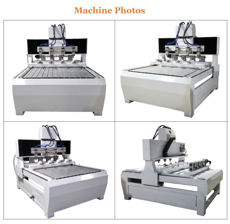 4 Spindles, 4 Axis CNC Wood Router/ Engraving Machine