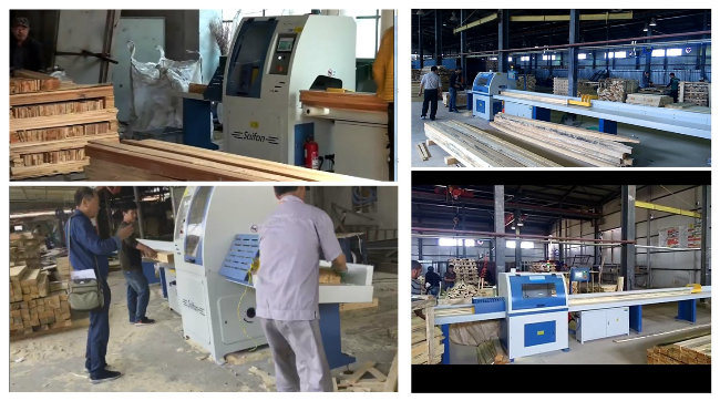 Simple Operation Industrial Timber Automatic Wood Cut off Saw