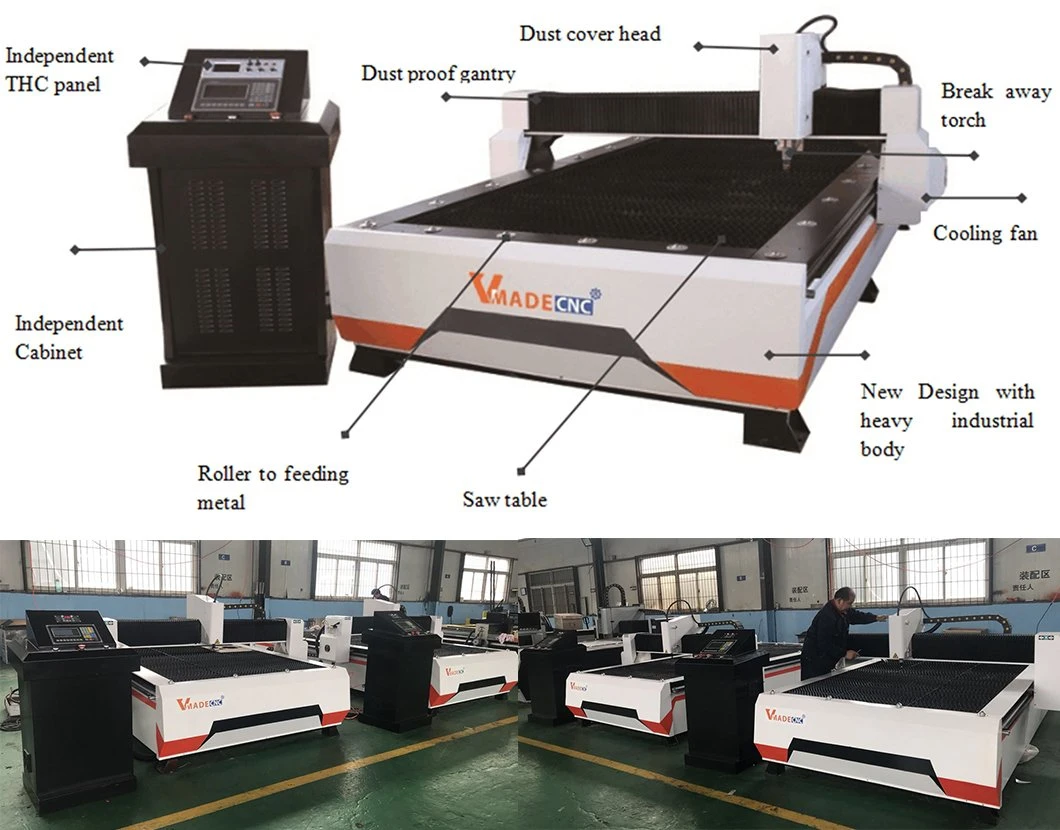 Metal Cutting CNC System Vmade CNC Precision CNC Plasma Cutting Machine