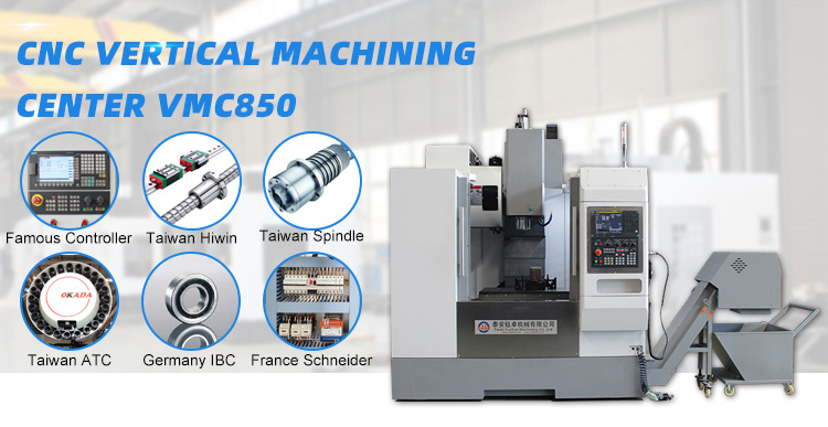 Vmc850 Small Mini Big Large Vertical CNC Milling Machining Center