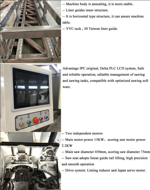 Woodworking High Precision CNC Beam Saw for Cutting Wood