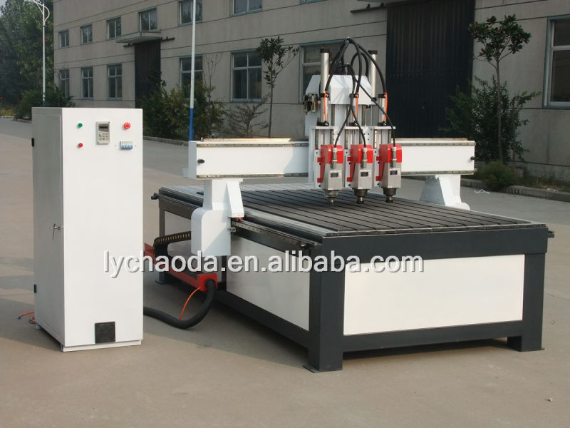3 Head CNC Router Machine with Automatic Tool Changer