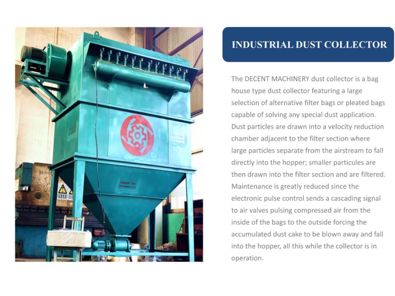 Low Price Electric Double Industrial Cloth Bag Wood Dust Collector for Woodworking Machine
