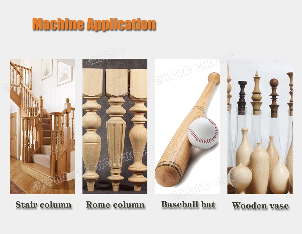 Wood Lathing, Grooving, 3D Engraving, Flat Engraving 1530 CNC Wood Turning Lathe Machine, Wood Lathe