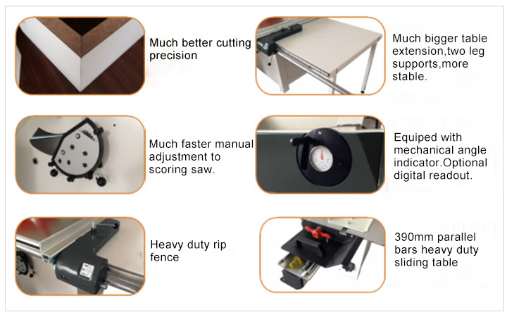 New Precision Sliding Table Saw for Wood Timber Cutting