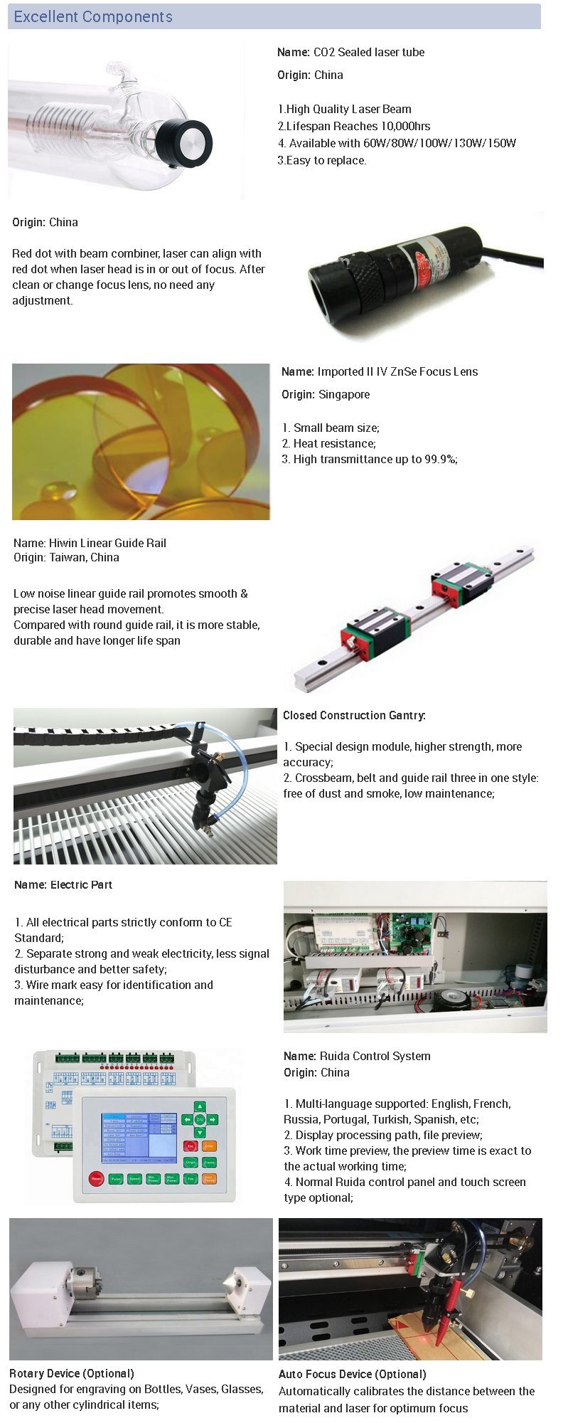CO2 Laser Cutting Engraving Machine for Wood Work