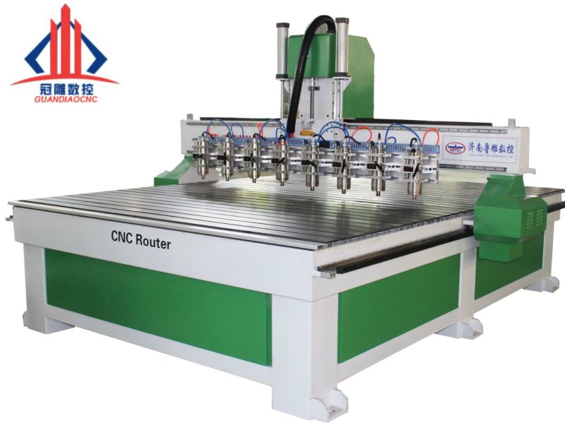 3 Axis CNC Router CNC Engraving Cutting Machine Woodworking Multi Head Relief Carving Machinery