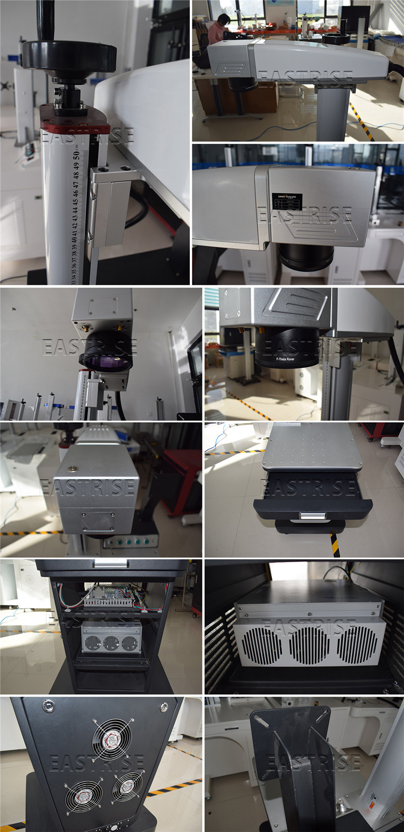 Bar Qr Code Stand Type Phone Case Metal Laser Engraving Etching Carving Machine 20W 30W 50W