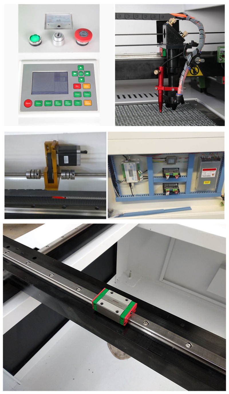 CNC Wood CO2 Laser Engraving Machine Rubber Stamp Laser Engraving Engraver Machine 1390 80W 100W