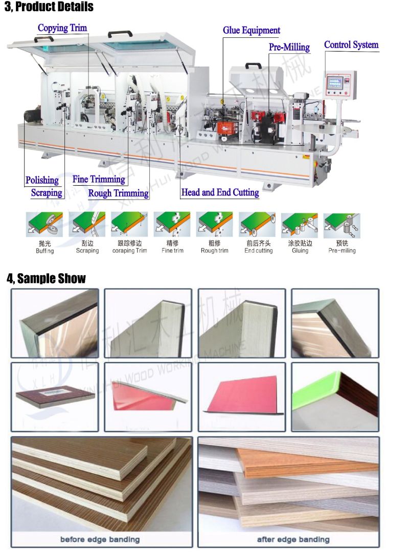 Automatic Woodworking Machinery, Armored Door Fire Door Use Special Edge Banding Machine/ Special Edge Sealing Machine for Fire Board