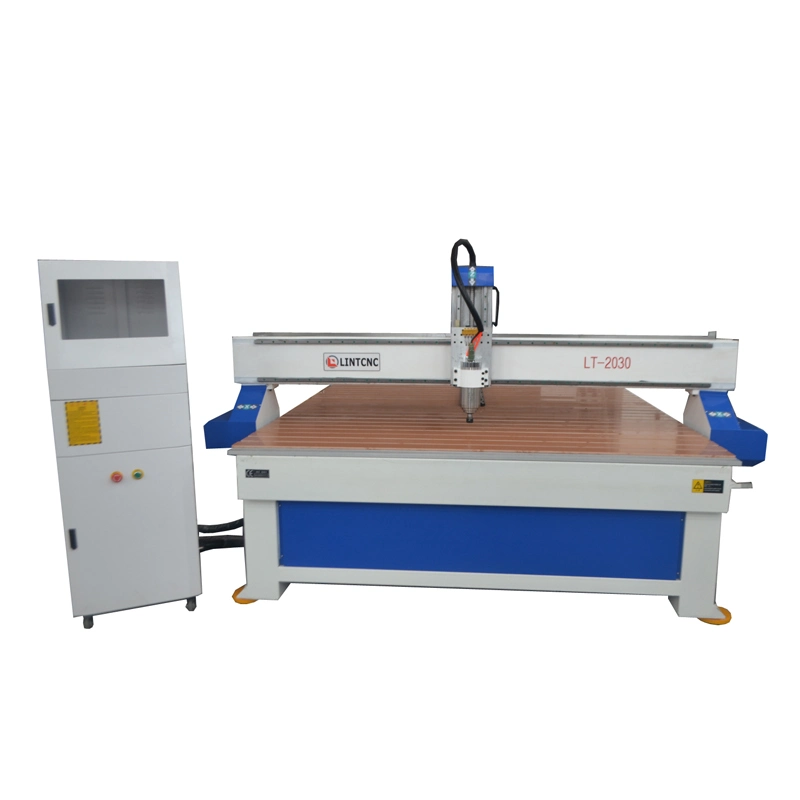 ISO Wood Cutting Machine 4 Axis Wood CNC Router 2030 with 150mm Rotary Device