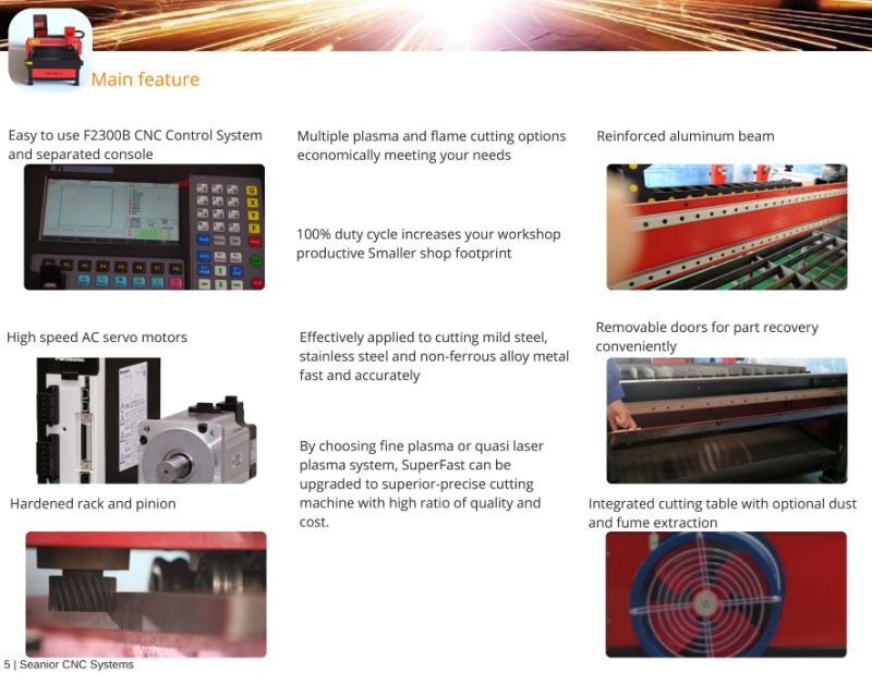 High Quality Plasma Cutter Table CNC Cutting Machine