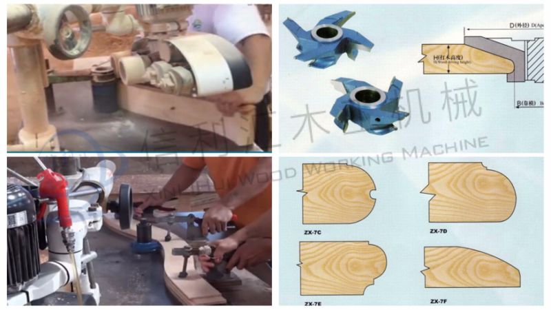 Double Spindles Shaper Milling Machine for Woodworking Wood Furniture Double Spindle Shaper Wood Planer/Moulder Machine Milling Lathe