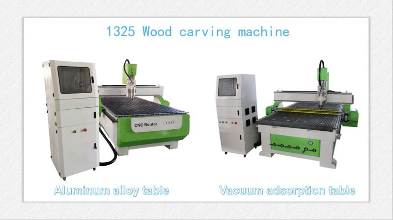 Vacuum or T-Slot Table CNC Router for Wood 1325