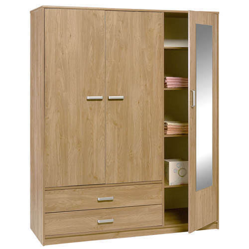Home Furniture Minimalist Style Solid Wood Plywood Wardrobe for Sale