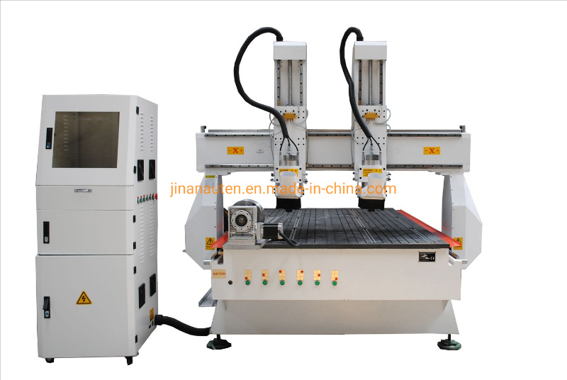 Two Spindle Rotary CNC Router for Carpet, China Wholesales CNC Router for MDF