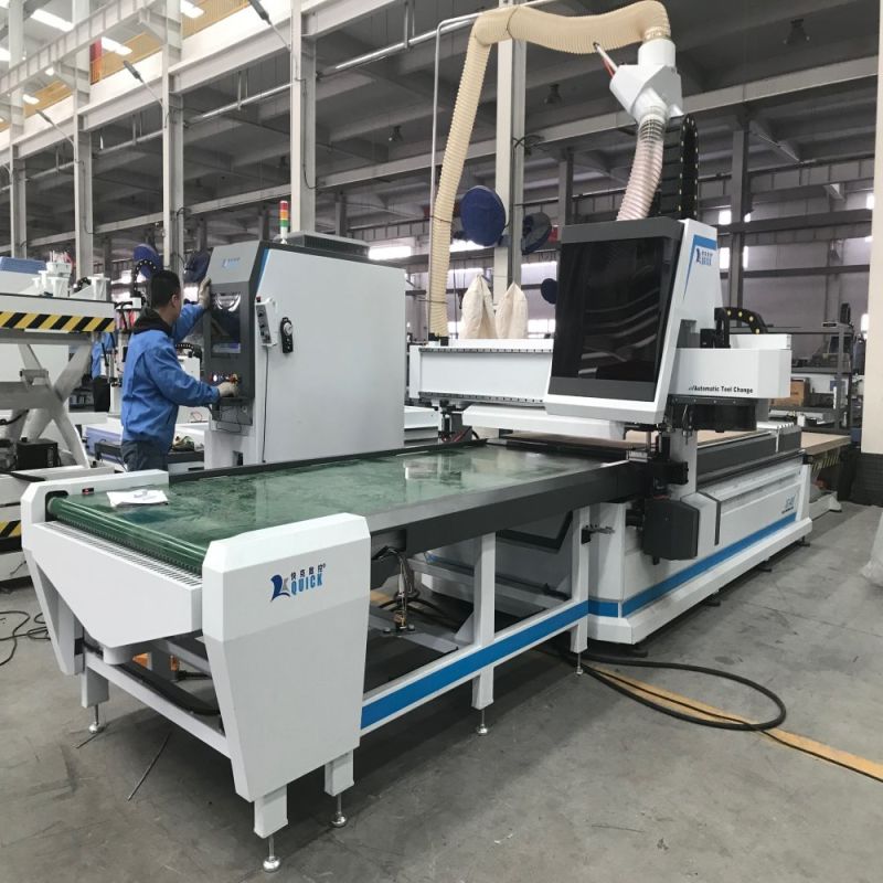 Auto Loading Nesting CNC Router Machine with Hsd Spindle