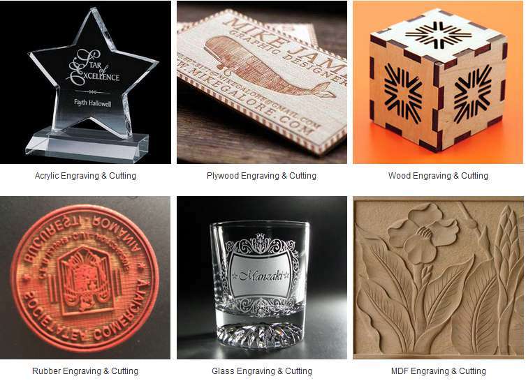 100W Acrylic Leather MDF Plywood Laser Cutting Engraving Machines