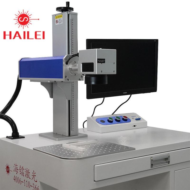 20W Plastic Qr Fiber Laser Marking Engraving Printing Machine