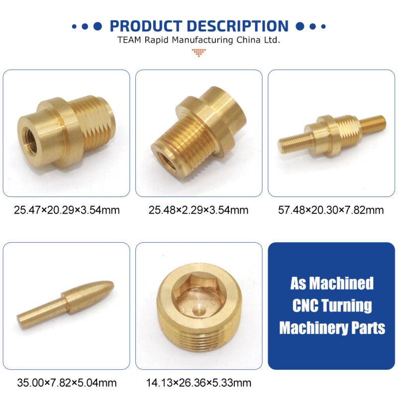 OEM Customized Micro CNC Turning Milling Brass Machining Parts