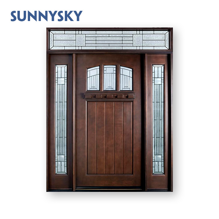 Hot Selling Used Solid Wood Modern Wooden Door for Sale