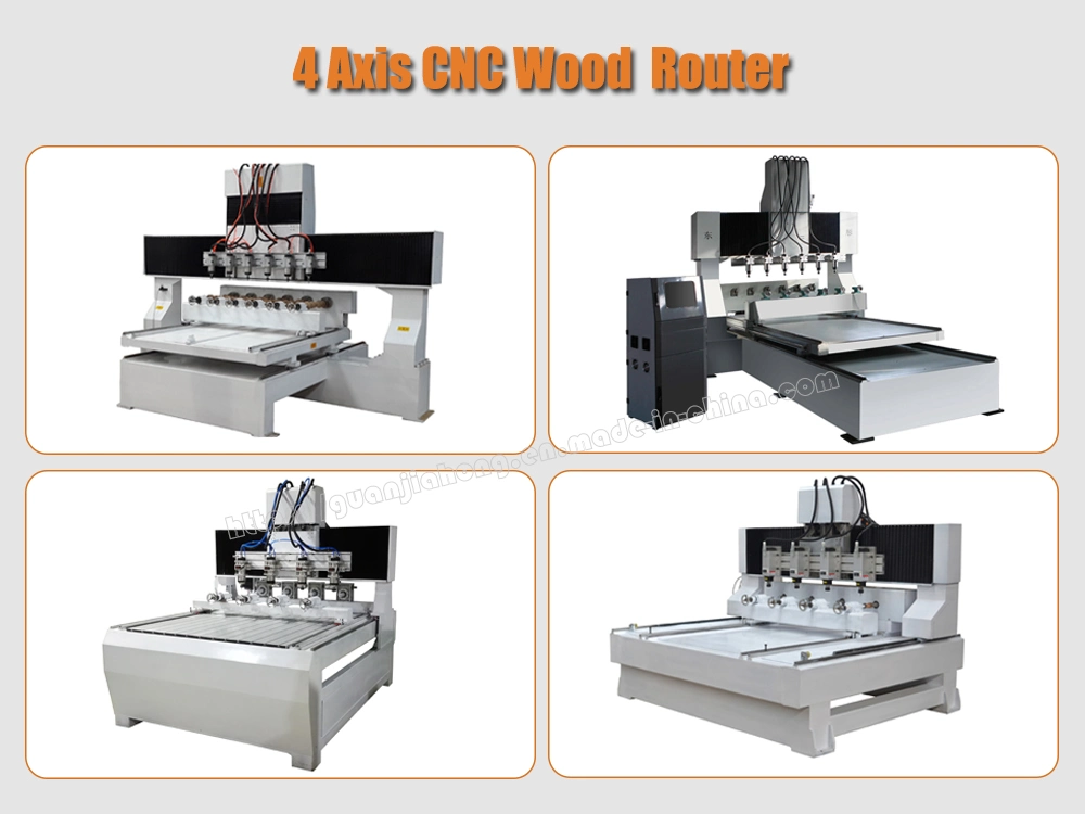 8025-6 Multi-Spindle Servo Drive CNC Wood Engraving Machine 4 Axis CNC Router