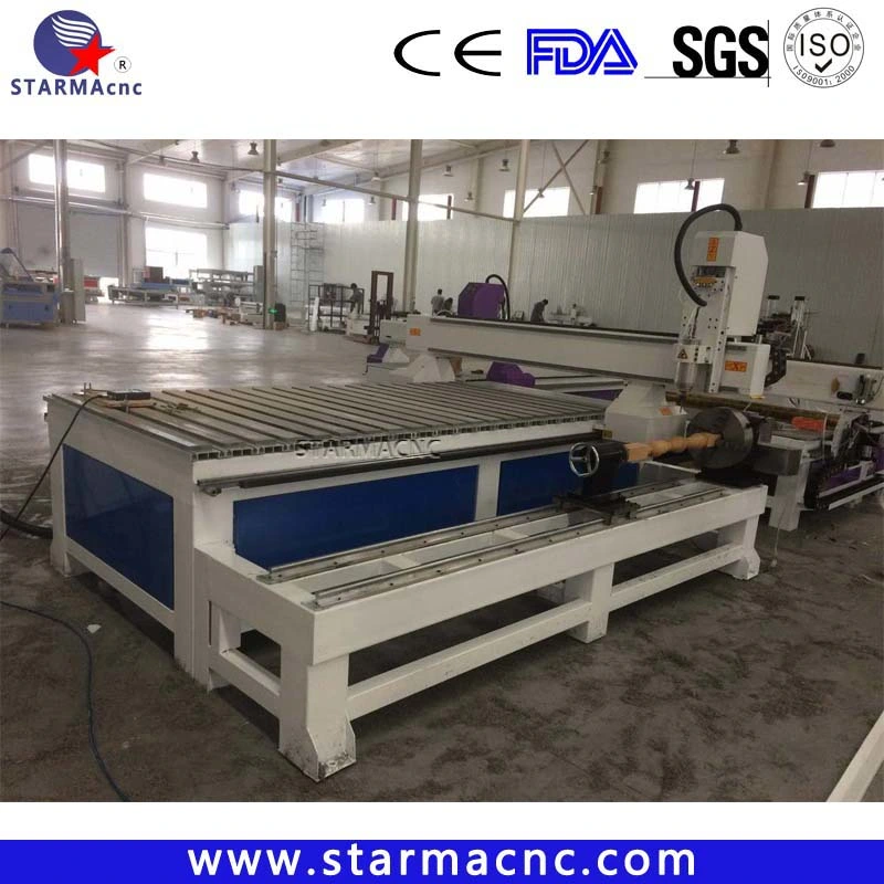 300mm Diameter Hot Selling Economic 1325 Rotary Woodworking CNC Wood Router Machine Furniture Industry