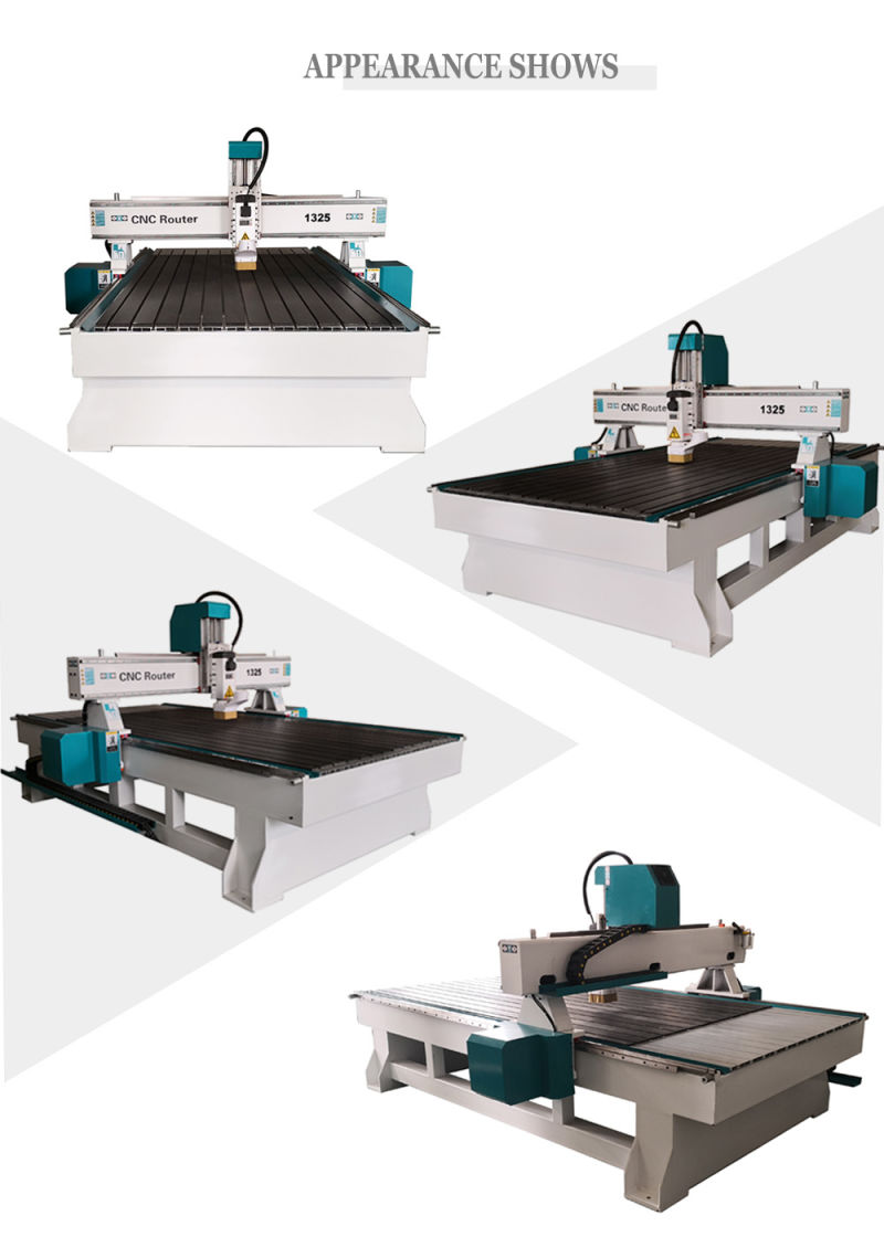 1325 Exported CNC Router Machine for Wood, Acrylic, HDF, Aluminum, Copper