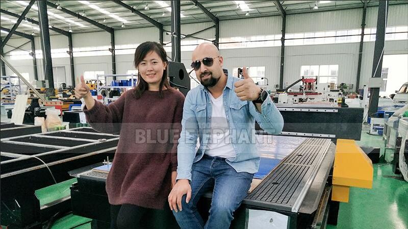 Jinan Blue Elephant 2137 Linear Atc 4 Axis CNC Woodworking Machine