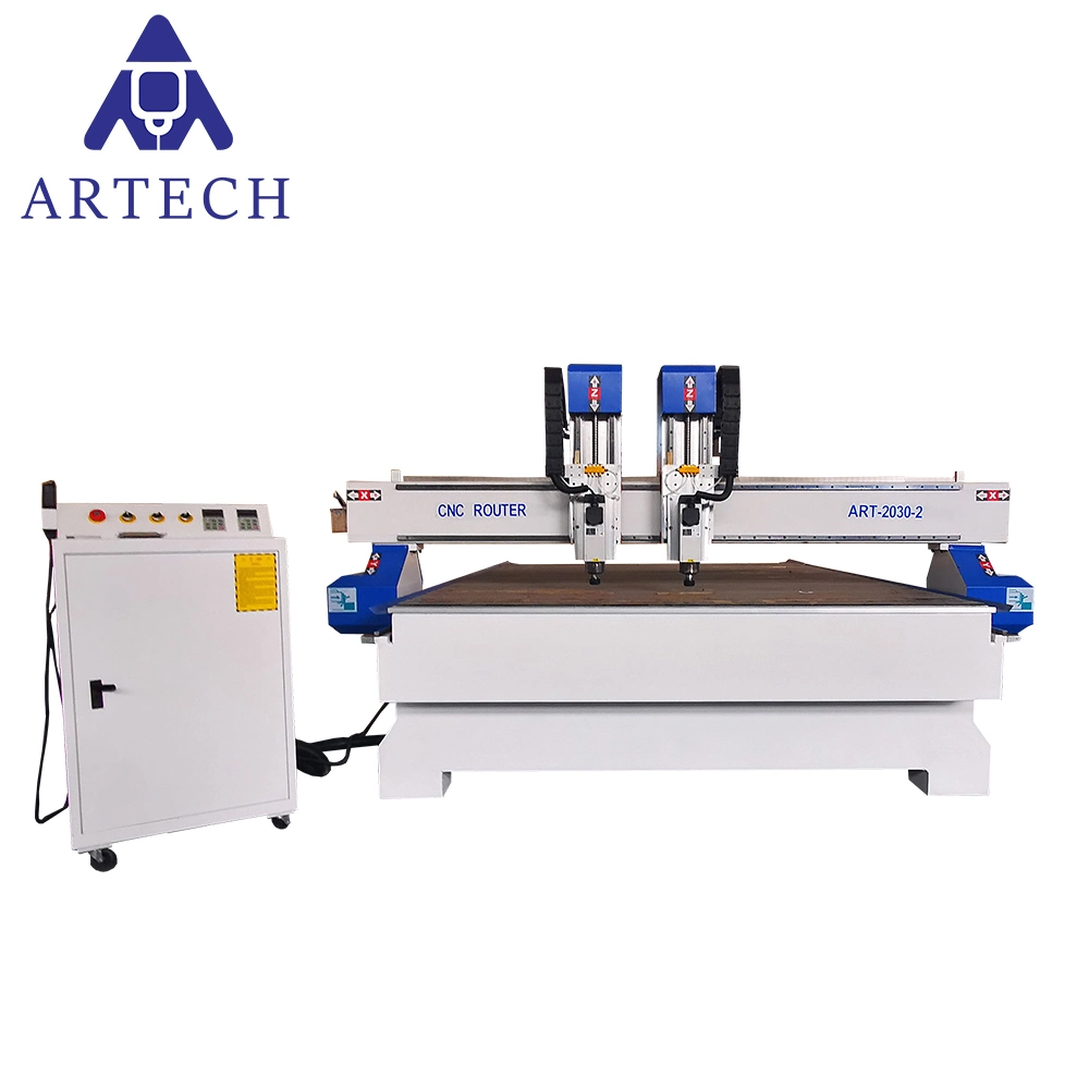 3D Double Heads CNC Router Wood Cutting CNC Router CNC Wood Machinery