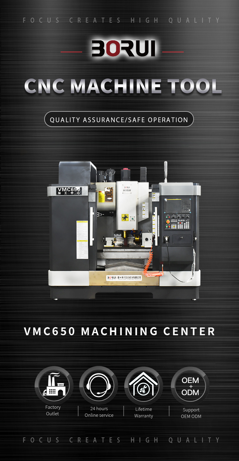 CNC Milling Machine Hobby 5 Axis Vertical Small CNC Machining Center (Vmc650)