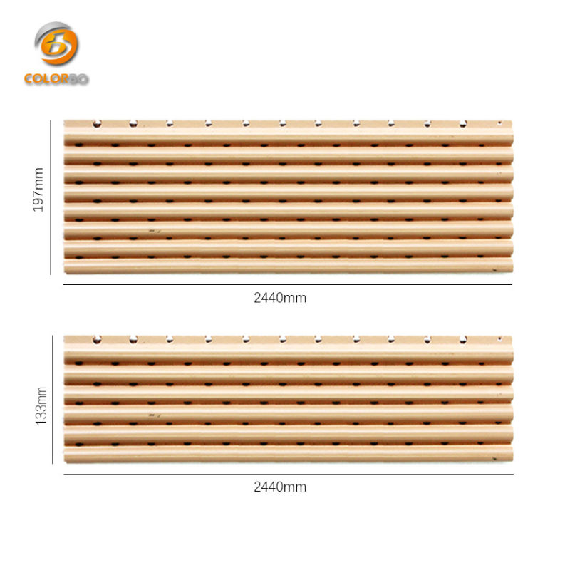 New Products 2018 Wood Timber Wooden Grooved Acoustic Panel