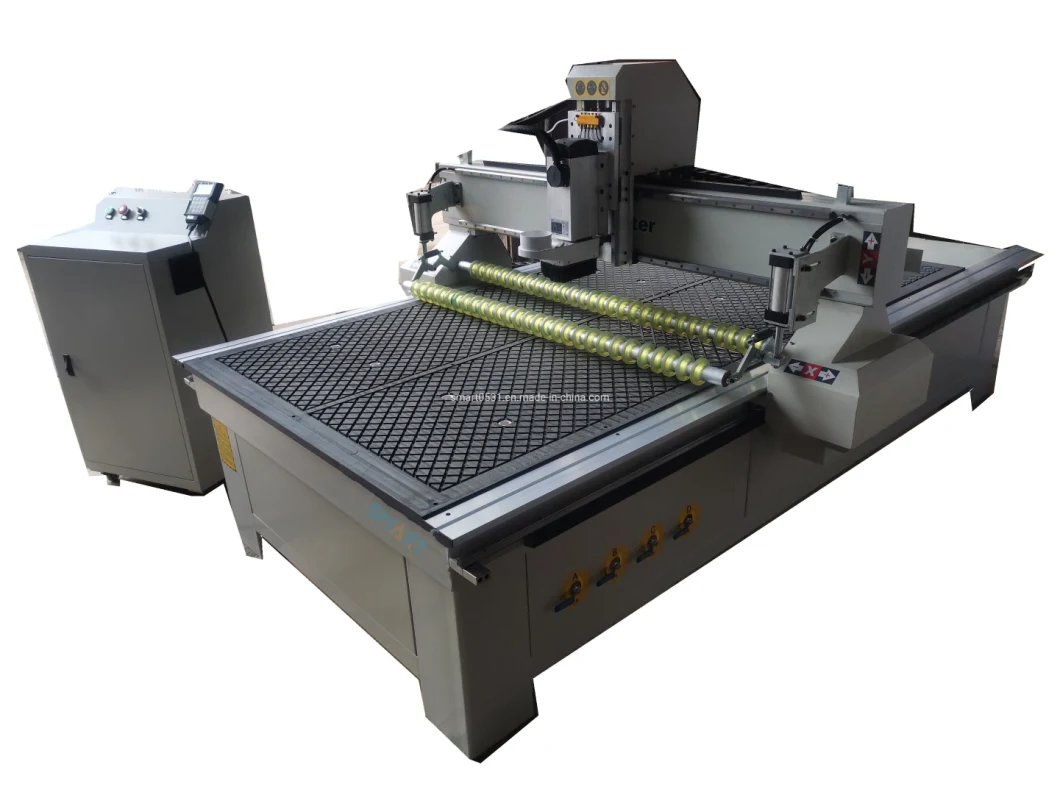 Buyer Want Popular DSP Control CNC Wood Engraving Machine for Plastics Materials PE PVC Acrylic CNC Router with T Slot Table