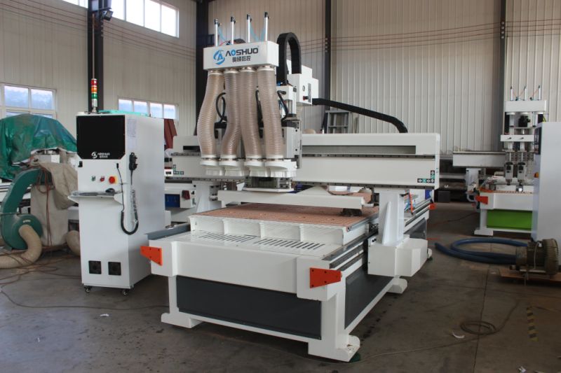 High Speed Factory Price Woodworking Automatic Laser Side Hole Machine