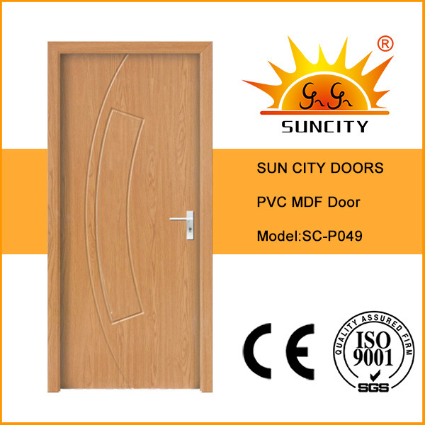 China Wood Timber Door Panel Design MDF/PVC/WPC Interior