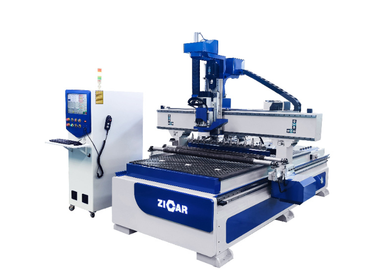 woodworking machinery CNC router 1325 4 axis with rotate head for large 3D 4D statue, sculpture