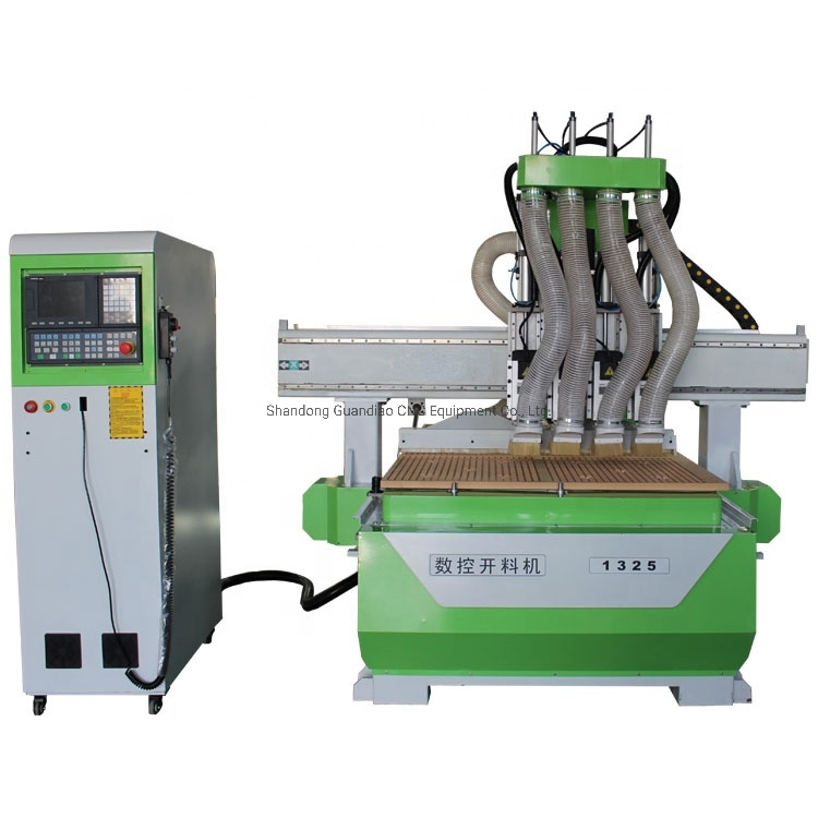 Gd-1325 Multi Spindle Cutting Machine Double Head Wood 3D CNC Router for Wood MDF