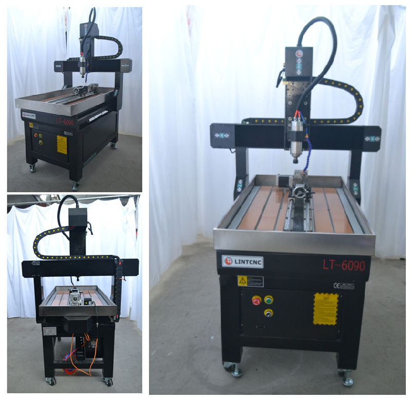 Mini Round Wood Working Machine CNC Router 3D Carving