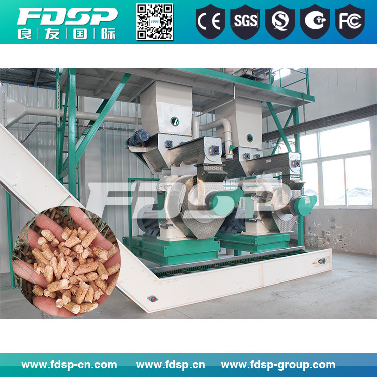 Widely Used Biomass Wood Pellet Making Machine with 2tph Capacity