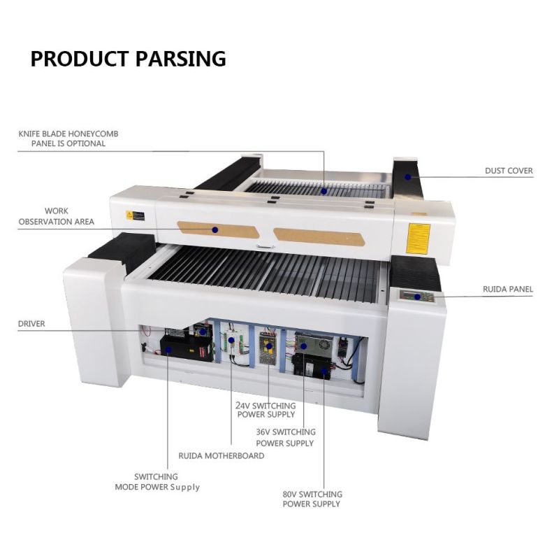 130W 150W CNC Cutting Machine 1325 Laser Engraving Machine