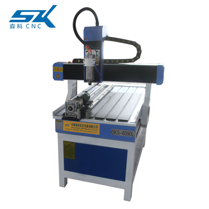 Small Size CNC Router Machine 6090 Automatic 3D Aluminum Carving CNC Router 2.2kw 6090 4 Axis Wood CNC Router