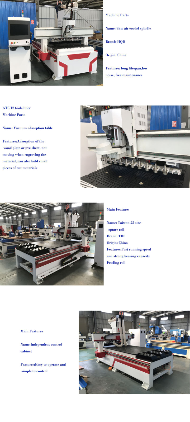 Hot Product Liner Atc CNC Router/ Jinan CNC Router/ CNC Woodworking Router