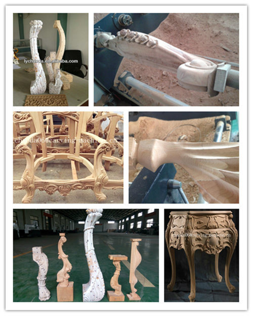 Multi Head 3D CNC Wood Carving Machine, 5 Axis Multi Spindle Woodworking CNC Router, 5 Axis Multi Head Woodworking CNC Router for Wooden Sofa Table Chair Design