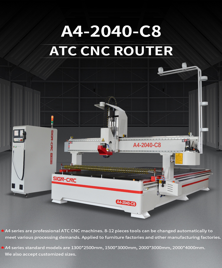 Sign CNC 2040 Atc 3D CNC Router for Wood