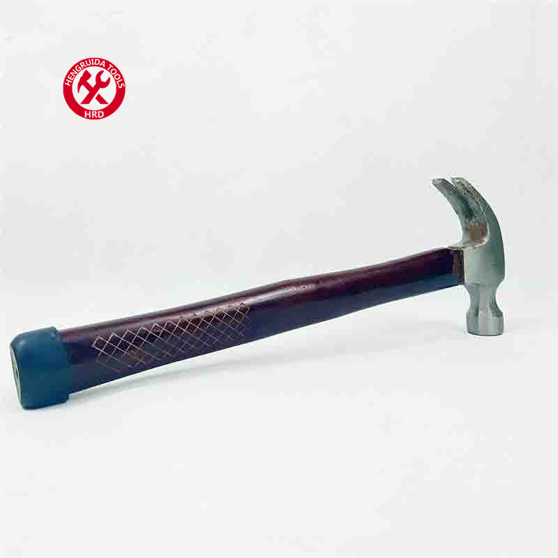Claw Hammer with Laser Curved Wooden Handle