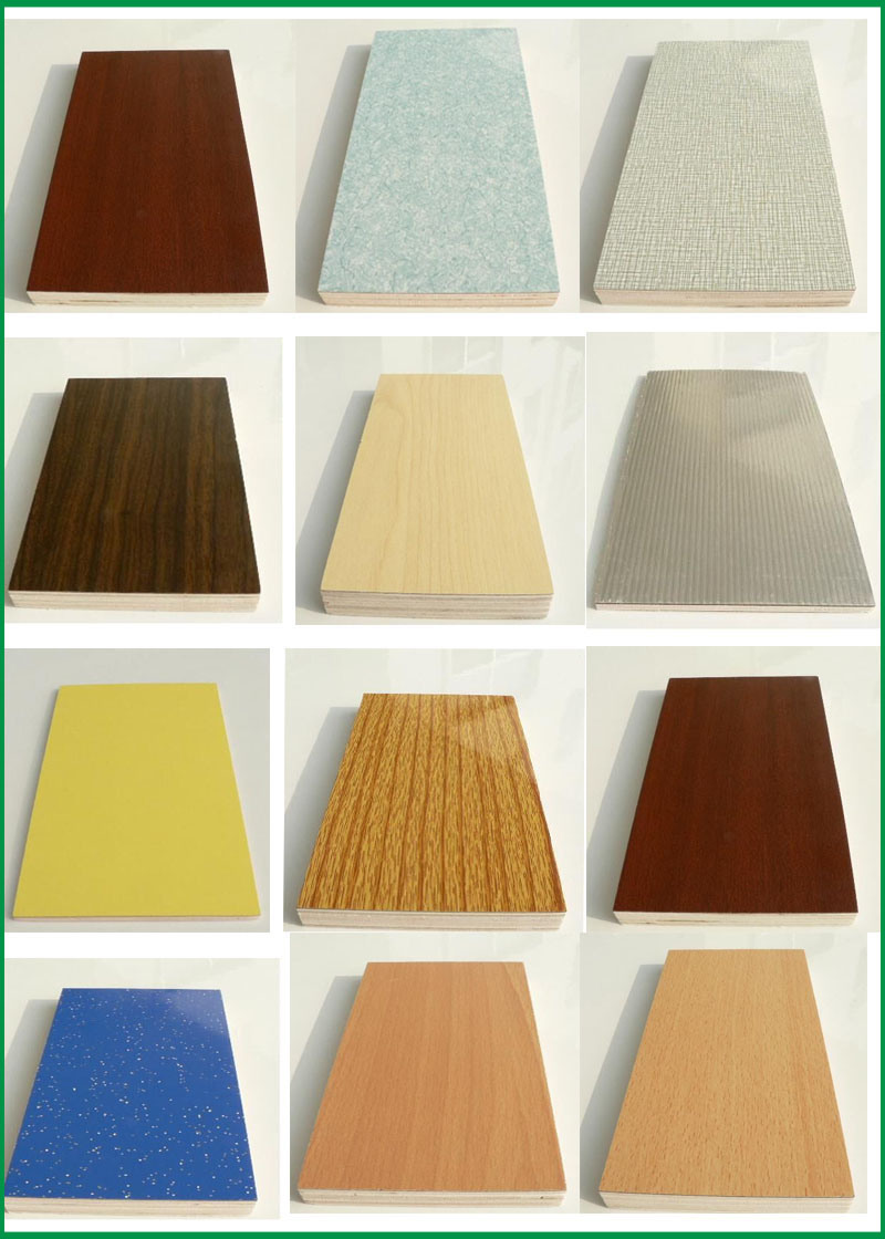 18mm Colorful Glossy Laminated Fireproof HPL Plywood/Plywood Timber Wood
