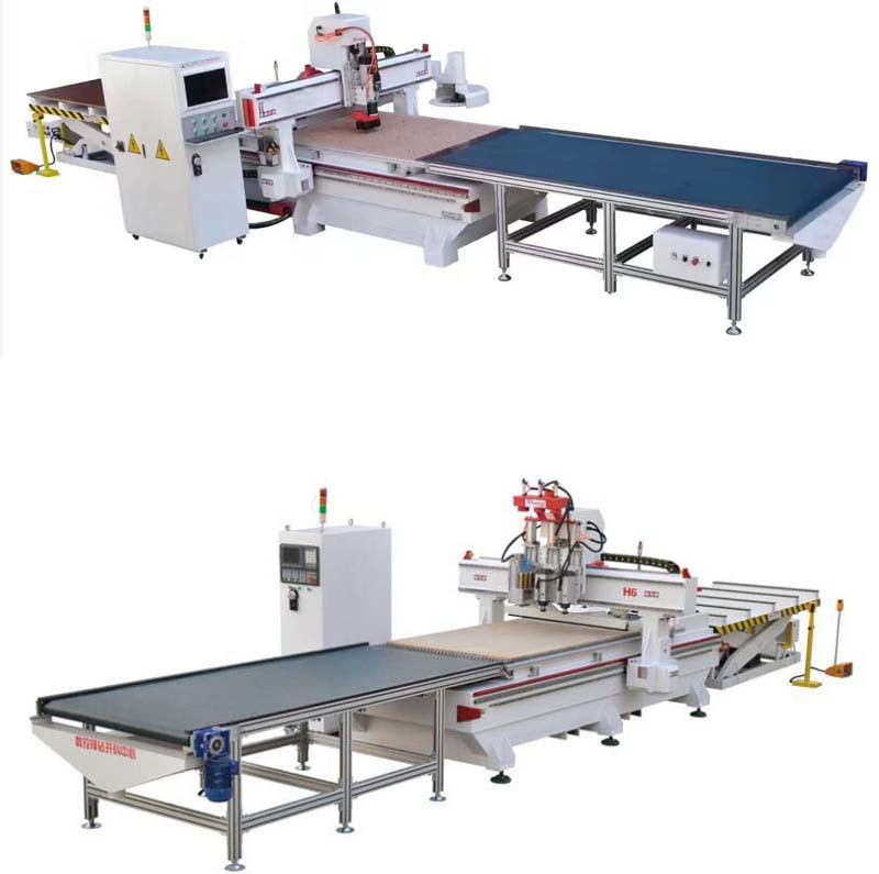 Woodwoking CNC Prodution Line with Atc Tool CNC Router for Cabinet Furniture