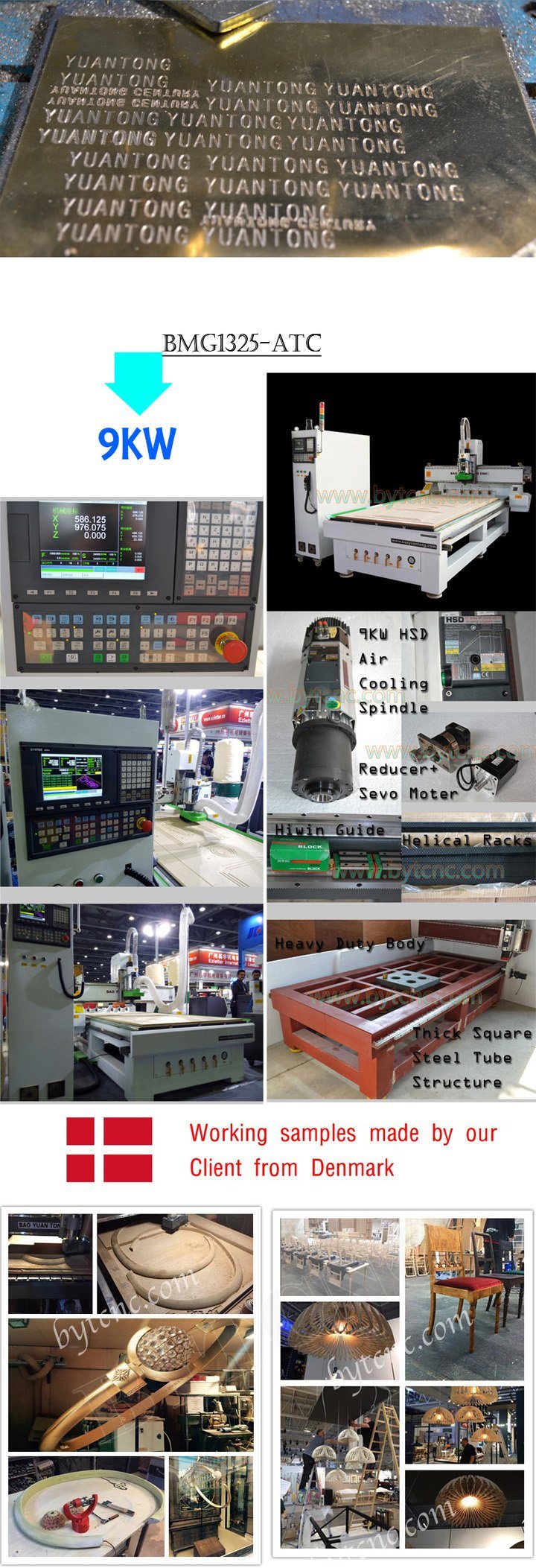 Factory Price 1325 CNC Routers for Woodworking Woodwork Machine