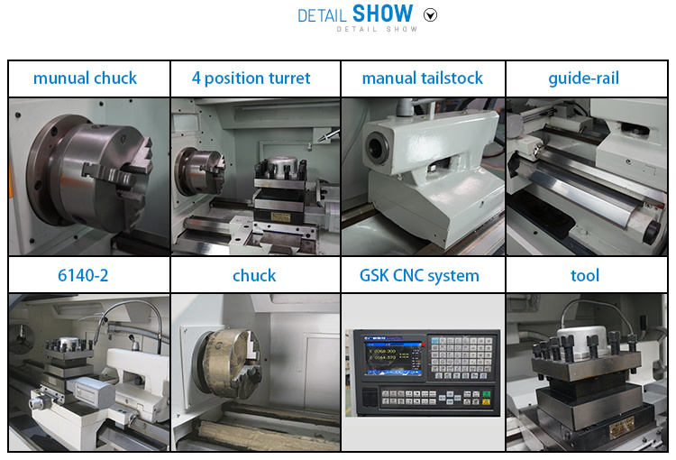 China Shandong Manufacturer CNC Lathe with High Quality Low Cost Ck6140A