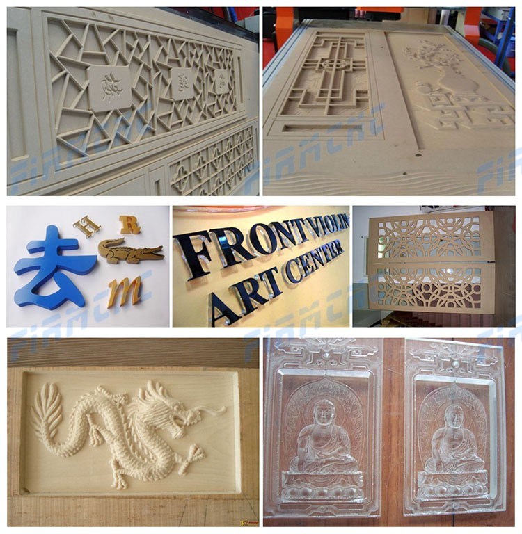 Jinan 4*8 FT Furniture Wood Door Engraving Carving CNC Router